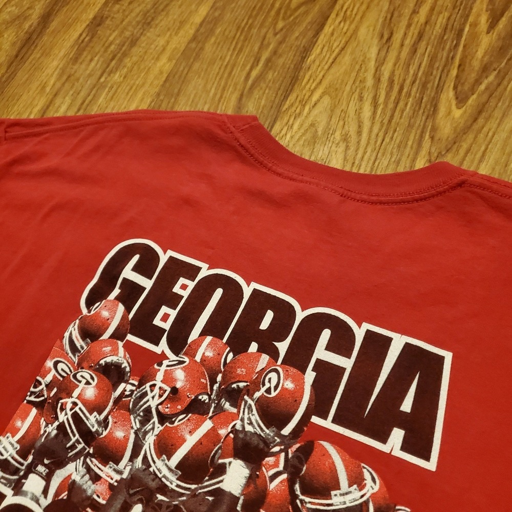 Vintage Georgia Bulldogs Shirt Adult XL Red Football Go Dawgs Y2K